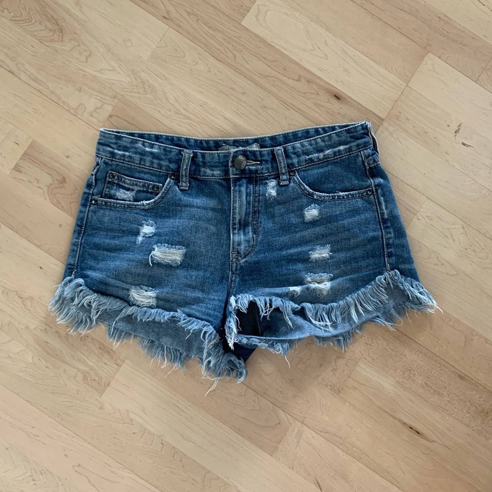 Free People Cutoff Denim Shorts